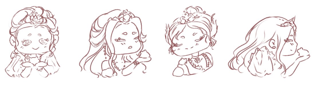 lacu_li's tweet photo. some #DarkParables stickers wip's! Gwyn & Belladonna, and James & the wives too! πΈβ€οΈ https://t.co/O2YPrif8S4