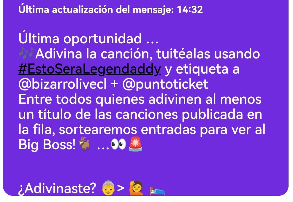 MisdelyM's tweet photo. #EstoSeraLegendaddy @puntoticket @bizarrolivecl Mayor que yo con Wisin&amp;Yandel ft baby Ranks y Tony https://t.co/XxB10UgZfj