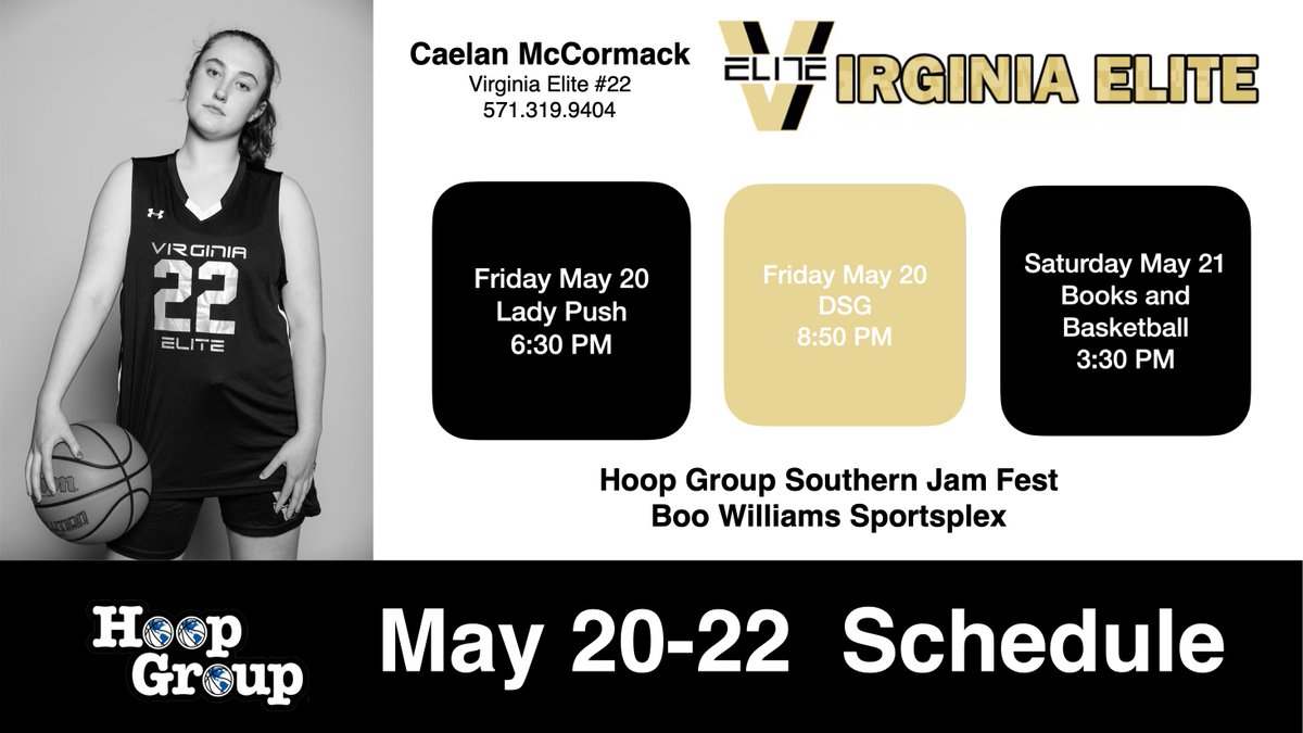 Schedule for this weekend at the <a href="/HGSL_HoopGroup/">HGSL</a>  Southern Jam Fest at Boo Williams.