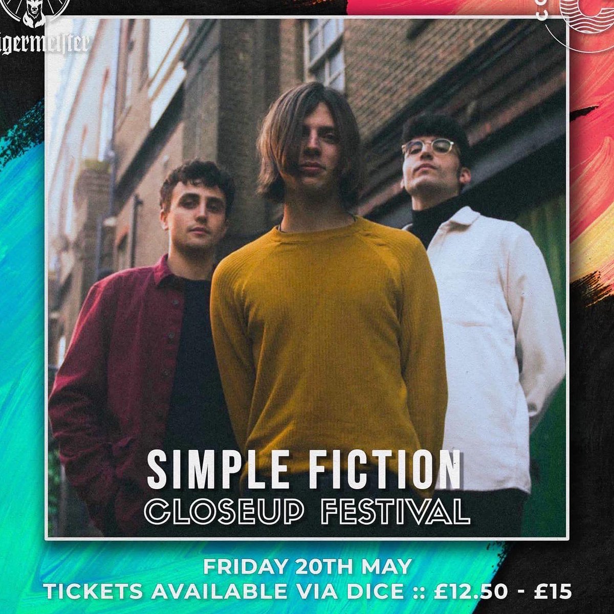 Tomorrow night we’re playing <a href="/Closeuppromo/">CloseUp</a> festival at <a href="/ColoursHoxton/">Colours Hoxton</a> and we can’t wait! ⚡️

It’s a cracking line up so come down and say hi! linktr.ee/Simplefiction
