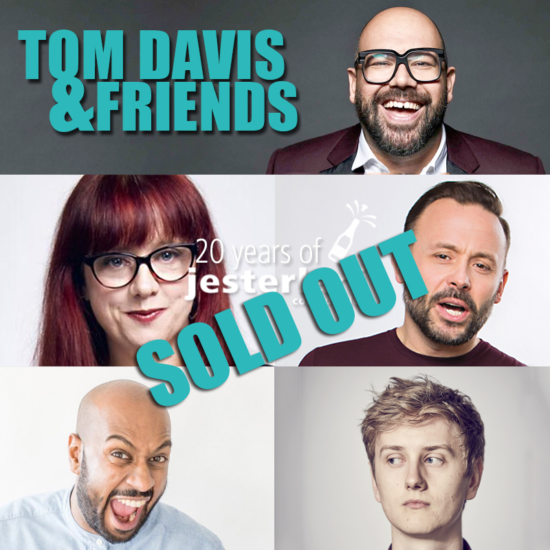 Jesterlarf Comedy Club @ 20 on Sat 21st May at <a href="/CambJunction/">Cambridge Junction</a> has sold out - thanks to everyone that bought tickets - we're looking forward to hosting the show and welcoming <a href="/BigTomD/">Tom Davis</a>  <a href="/AngelaBarnes/">Angela Barnes</a> <a href="/GeoffNorcott/">Geoff Norcott</a> <a href="/DinnyNathan/">Nx</a> @josephemslie and YOU the live comedy fans/audience