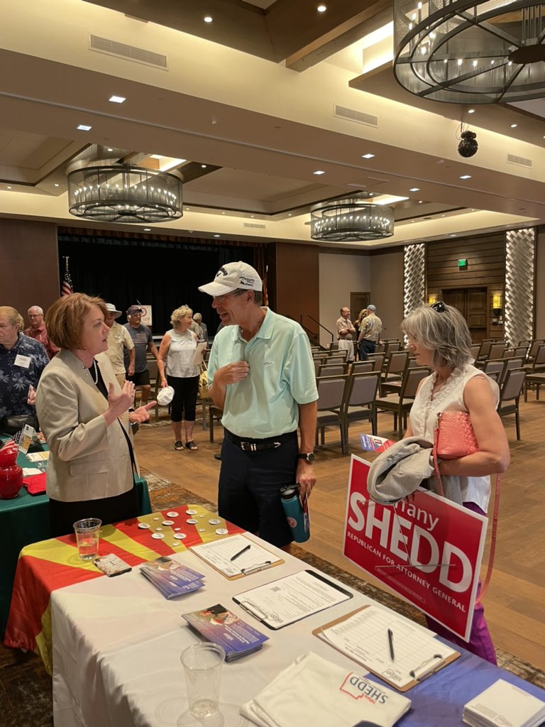 Tiffany_Shedd's tweet photo. It was pleasure to speak with the folks down at Sanddlebrook Ranch! The support from rural Arizona is remarkable. Thank you!
#sheddforaz #arizona #saddlebrookranch #sbrgop #attorneygeneral #arizonafirst #conservative #2a #republican #prolife #proborder #americafirst https://t.co/AcmQ0SMEen