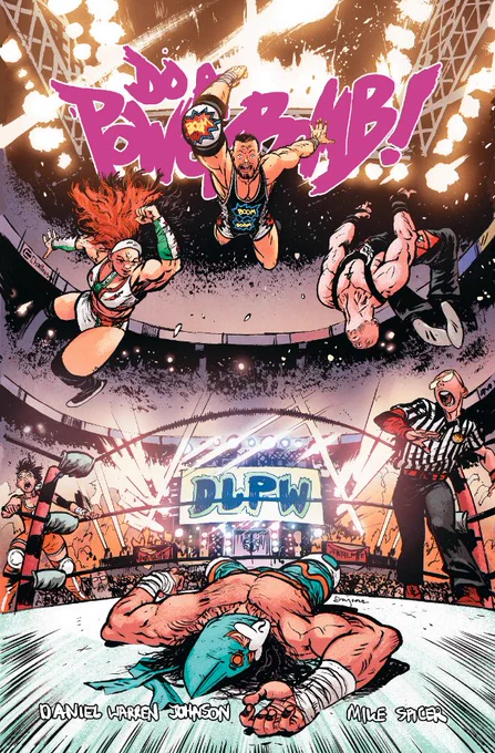 Challengers Comics and I did this exclusive DO A POWERBOMB Issue 1 variant, featuring @facdaniels, @ColtCabana and @PalomaStarr! You can order it here: https://t.co/pFAeF6gKBm 