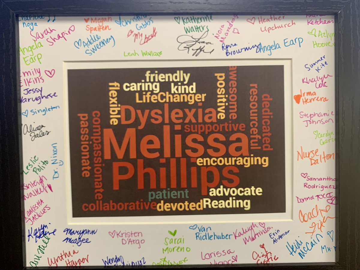 MrsMCausey's tweet photo. I really hope I live up to these descriptions from the beautiful staff at @PhillipsElem. Thank you! #dyslexiastrong #dyslexiafuture #FISDweareone https://t.co/1rNs04ywjo