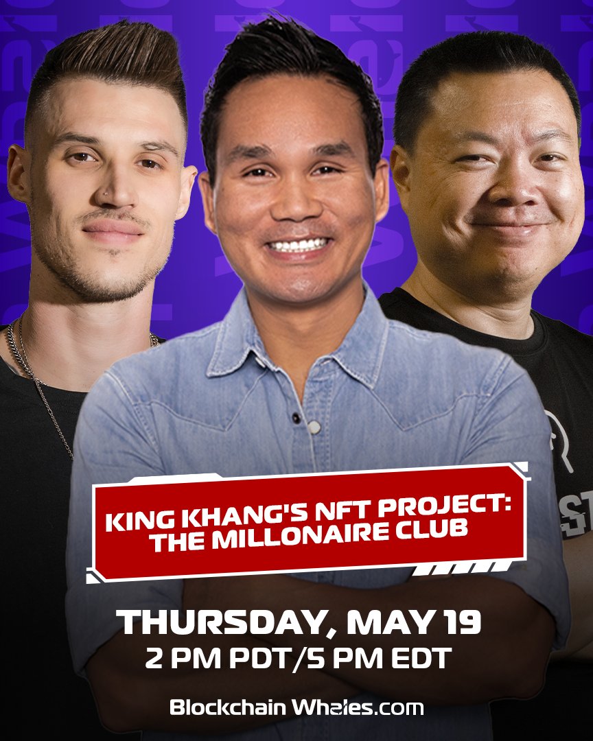 stevetrang's tweet photo. Make sure to tune in at 2pm! To catch @RealKingKhang  and @DrJPEG_ on BlockChain Whales.

Go over to my Youtube to catch the show: 
https://t.co/8urmEUyX4z https://t.co/SjHS4iqdMu
