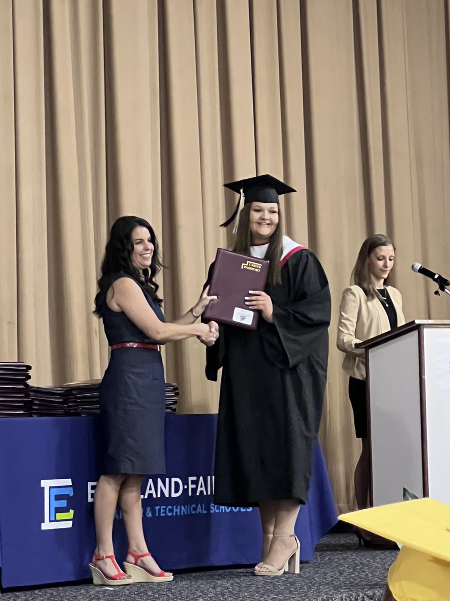 MrsRamsey2000's tweet photo. Congratulations to Fairfield Union’s only Medical Office student.  Go Falcons!! So proud. @Mr_Destadio @EFCTS https://t.co/1JwQNQEwAK