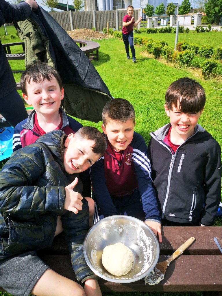 scoil_an's tweet photo. Stone age cooking!
3rd class made flour using stone age methods. They independently followed a recipe and made dough in groups. They then wrapped the dough around sticks and cooked the bread over the fire 🔥 full bellies and happy faces all around.
#outdoorlearning https://t.co/XkYGM5nKhu