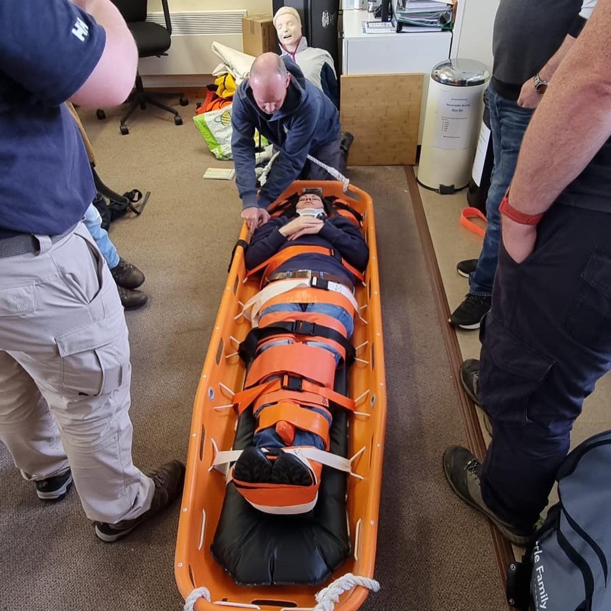 LargsRNLI's tweet photo. At the weekend Largs @RNLI Lifeboat Station was a hub of activity, alongside the three call outs which we responded to we also had a crew casualty care course and a tractor and trailer on trial.
#largs #largslifeboat #largsrnli #rnli #training #casualtycare #behindthescenes https://t.co/rKV2FiiSmI