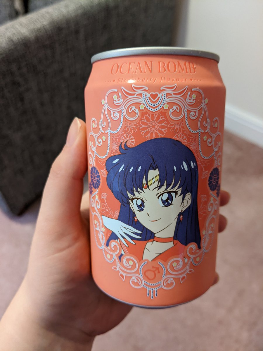 Did I buy this drink just because it has Sailor Mars on it? Yes. Yes I did.