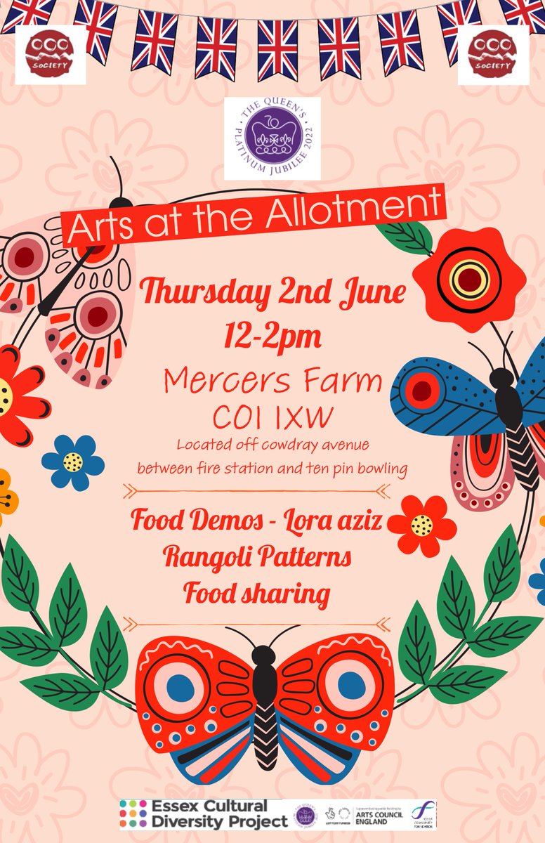 Arts At The Allotment

Thursday 2nd June

Arts at the Allotment will promote women from different communities to participate in Rangoli mural from Bangladeshi and Chinese groups through food and art.