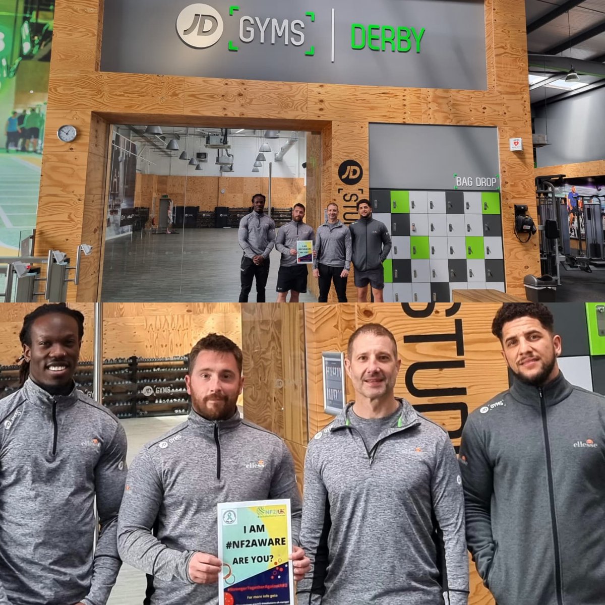 nf2biosolution1's tweet photo. I am #NF2Aware Are you?
Fantastic of these guys to join in our campaigh and being #NF2Aware from JD Gyms in Derby!. yoiu guys rock, thanks for joining us!
#strongertogetheragainstnf2
#endNF2 #NF2awareness
#NF2support #nf2 #nf2family #nf2warrior #LetstalkNF2 https://t.co/hMPqWZj1fq