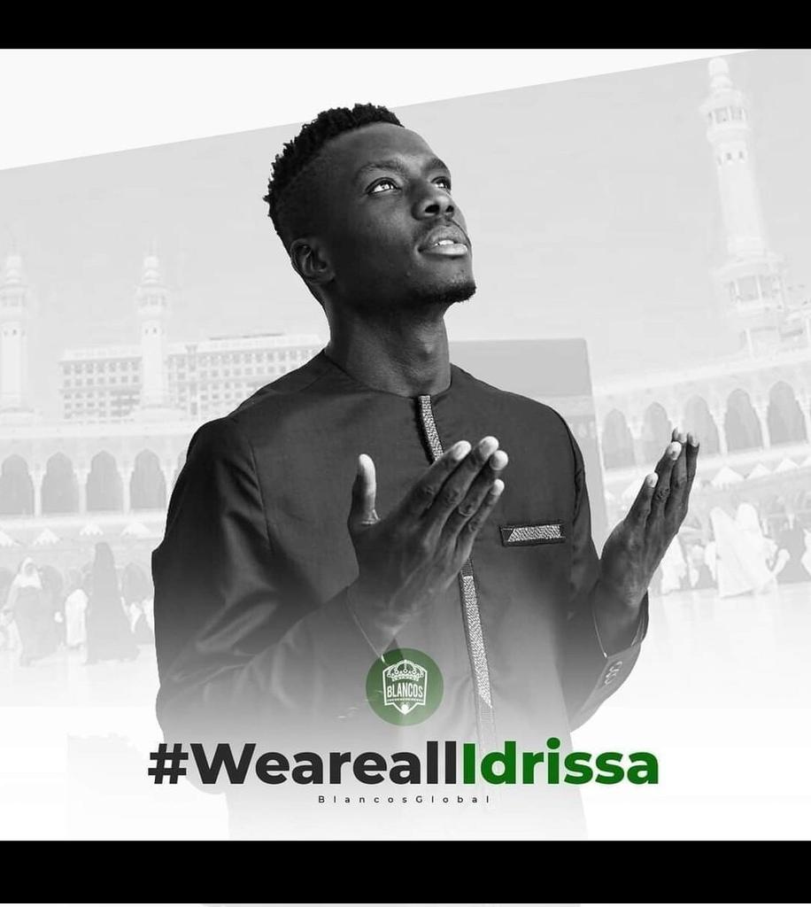 SayedBasil3's tweet photo. respect🌹 
God be with you🤲
#WeareallIdrissa 
#ادريسا_غاي https://t.co/ZMNQsQblRz