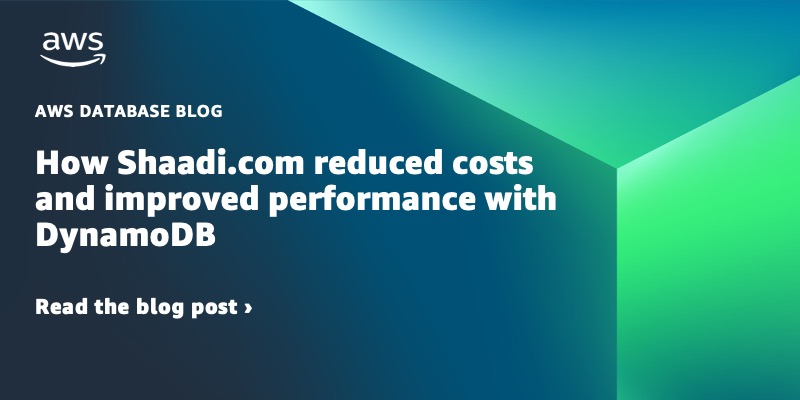 How Shaadi.com reduced costs and improved performance with DynamoDB dlvr.it/SQhQ16