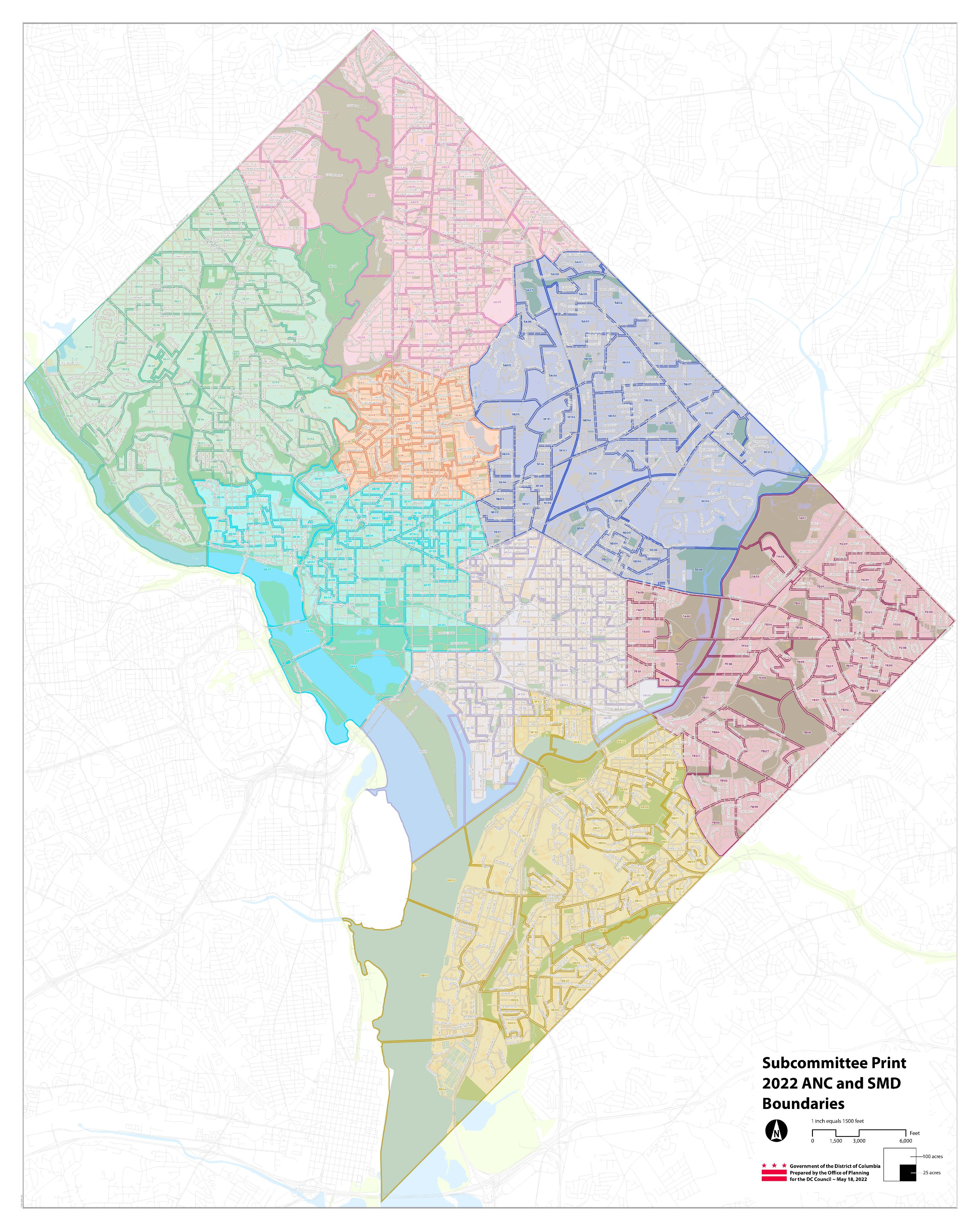 Ward 4 Dc Map Cm Silverman Office On Twitter: "News: The Subcommittee On Redistricting  Has Released A Draft Map Of The New Anc And Smd Lines, In Advance Of A  Markup On Friday, May 20, At