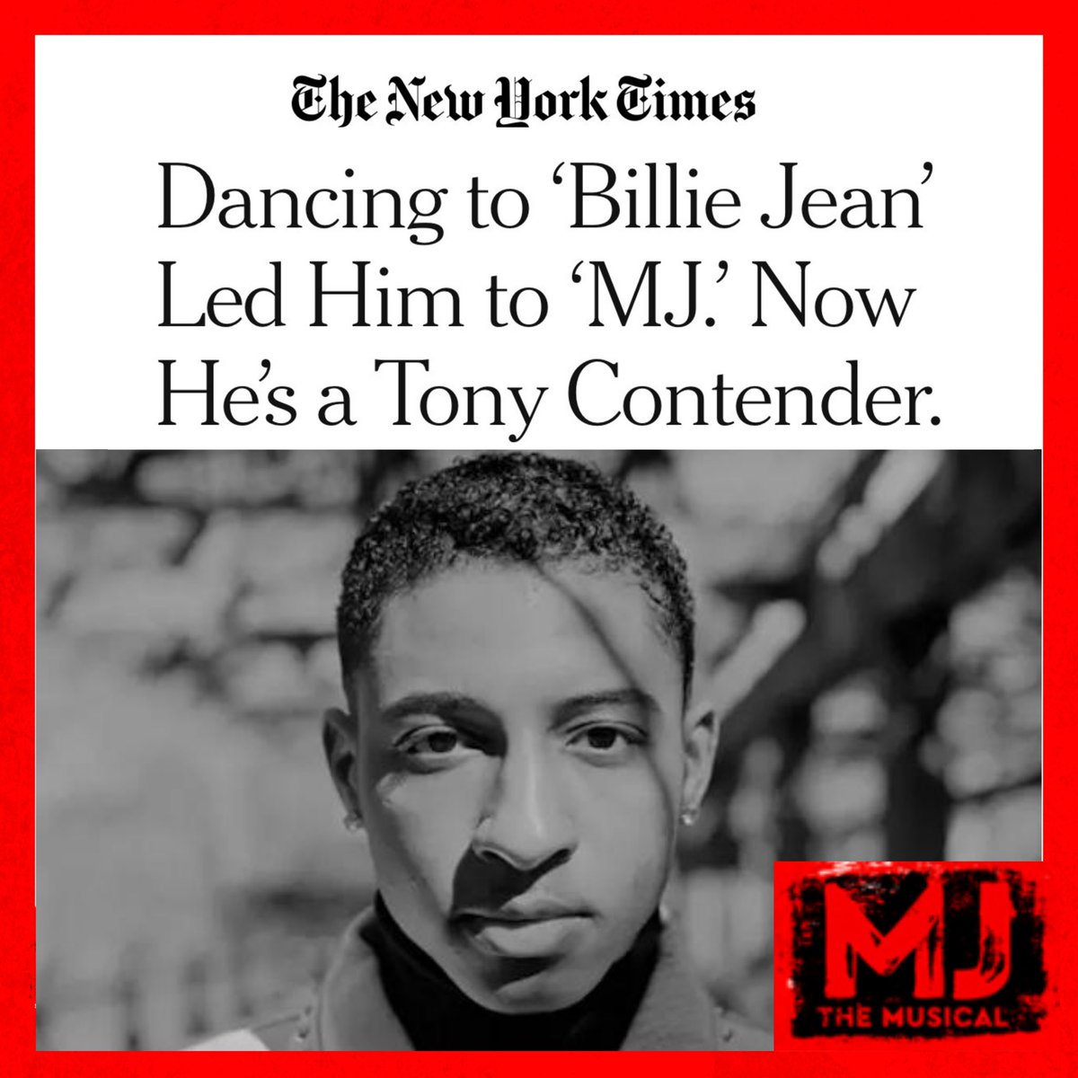 The @nytimes interviewed our lead Myles Frost and spoke to him about his awe-inspiring journey from college student to portraying the King of Pop on Broadway.#MJtheMusical

Full Article: nytimes.com/2022/05/19/the…