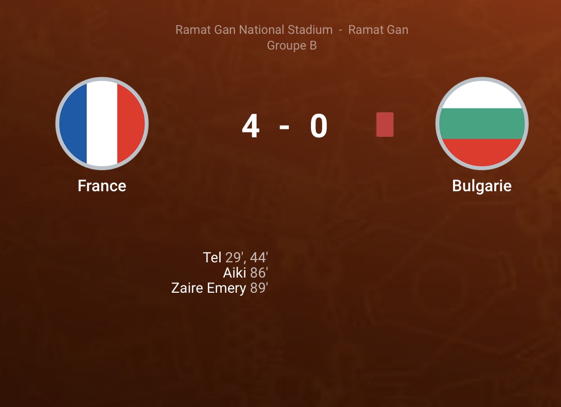 UEFAcom_fr's tweet photo. 🇫🇷 On continue sur les mêmes bases!
Qualification pour les quarts!
#EUROU17 | #FRABUL | https://t.co/WngkjA987k https://t.co/pRn8Iv4lLN