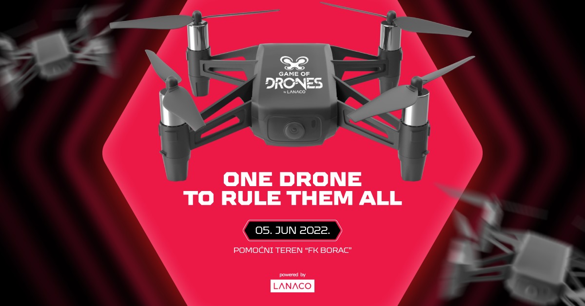 Zajedno sa partnerima RC Dron Srbija i <a href="/OrqaFPV/">OrqaFPV</a> , kompanija <a href="/LanacoCompany/">LANACO</a>  organizuje Prvu internacionalnu FPV (first-person view) trku dronova u BiH pod nazivom "Game of Drones". 

Za više informacija, pratite event putem linka: bit.ly/3lJ2CTr