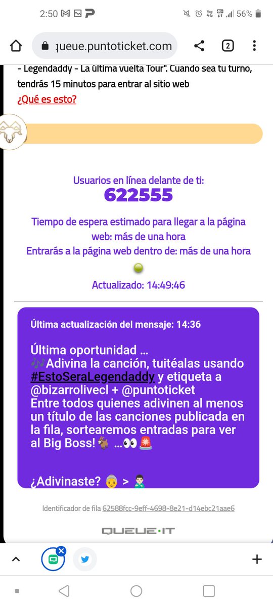 yoxitarojas's tweet photo. @puntoticket Mayor que yo.... #EstoSeraLegendaddy @puntoticket @bizarrolivecl https://t.co/CfGzqkx1jZ