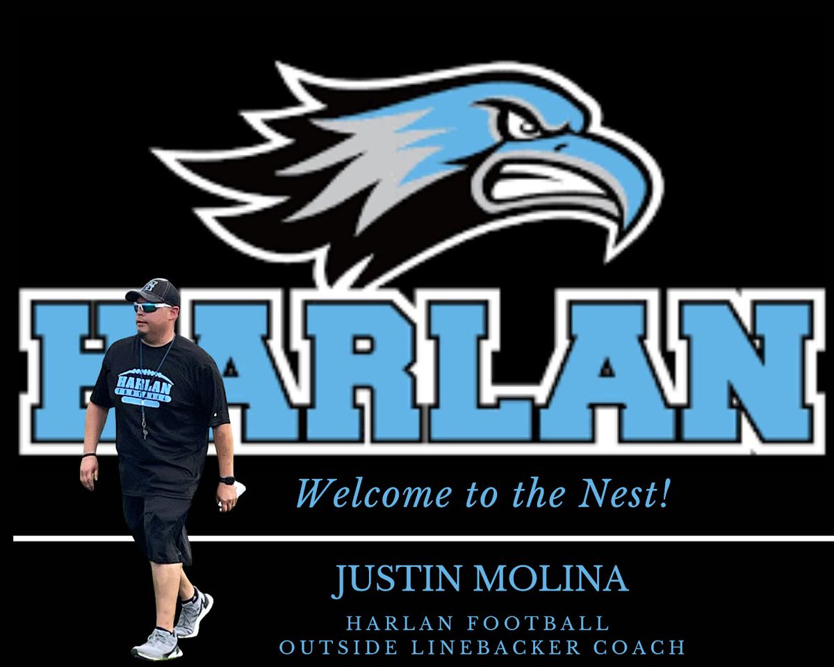 Welcome to the nest <a href="/Coach_JMolina/">Coach Molina</a>! <a href="/NISDHarlan/">Harlan High School</a> <a href="/harlanhawkmedia/">Harlan Hawk Media</a> <a href="/HarlanHawks_FB/">Harlan Hawk Football</a> <a href="/HawksPrideSA/">Hawks Pride Sports Association</a>