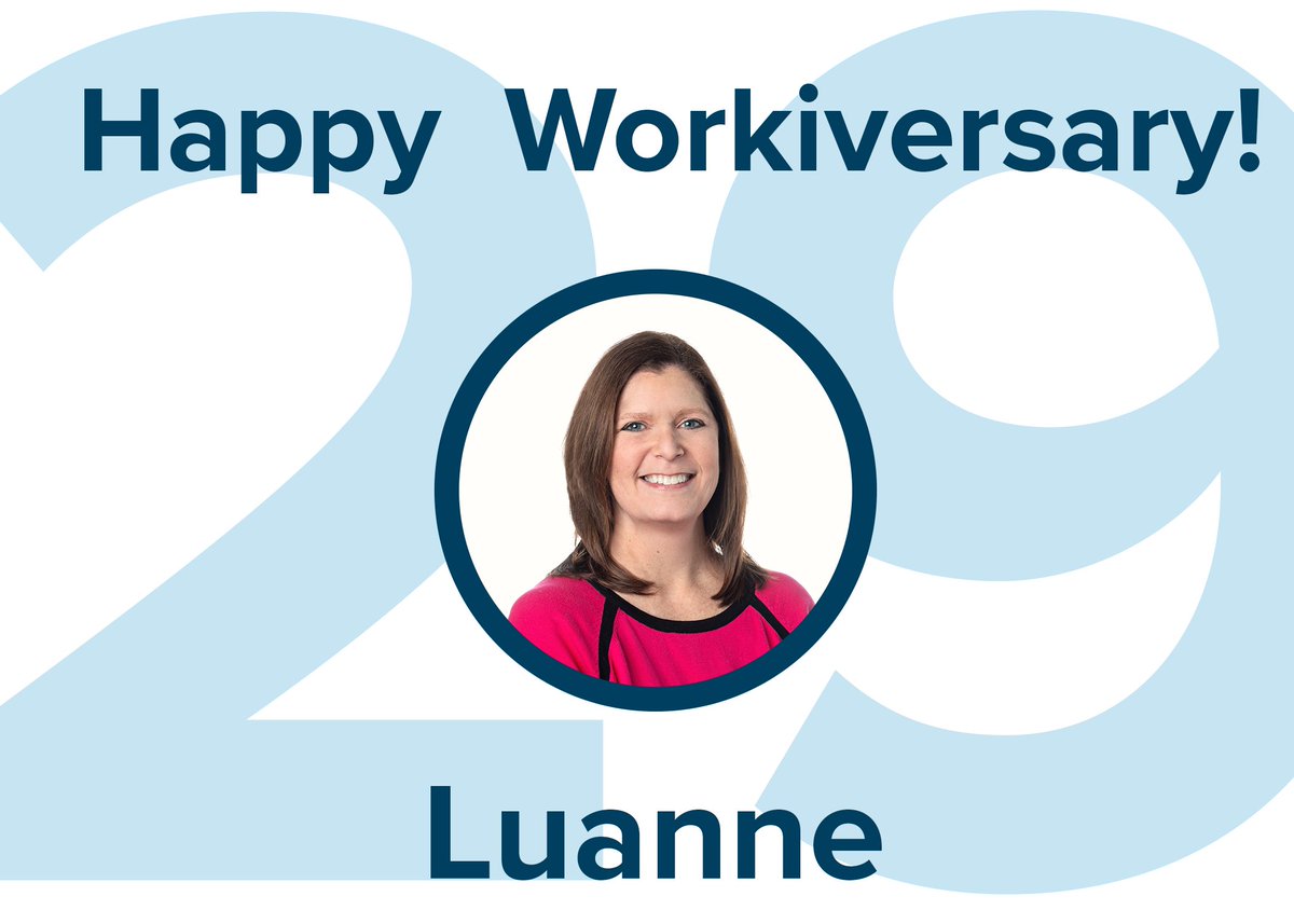 Happy Workiversary Luanne!

We are so glad to have the on our team!

Cheers to next years Workiversary! 

#workiversary