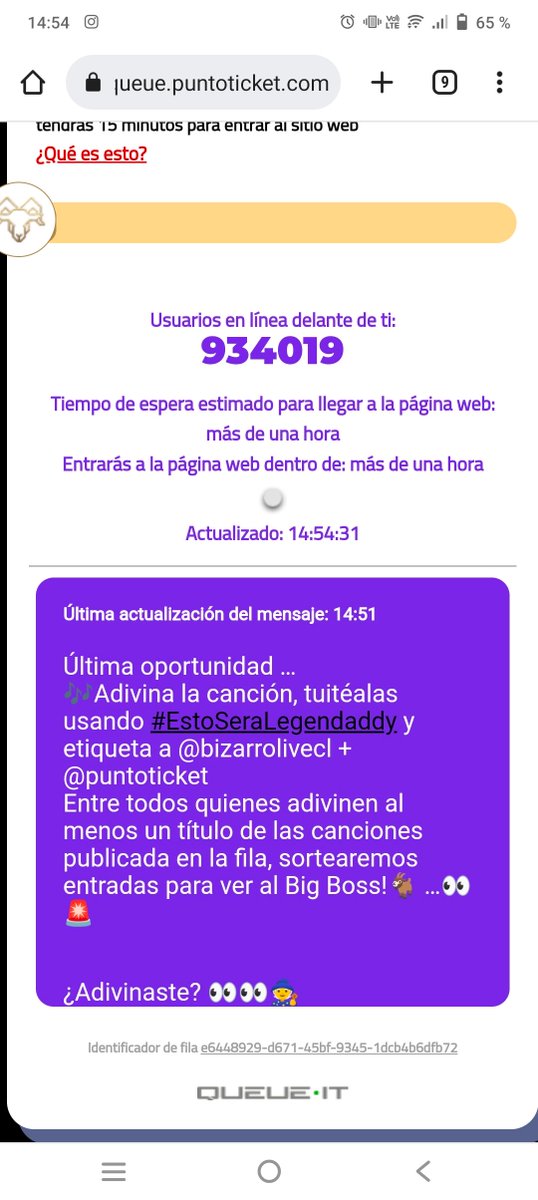 Alexsixx29's tweet photo. Mirame 🎶 #EstoSeraLegendaddy @bizarrolivecl @puntoticket https://t.co/xjEJ8zR89D