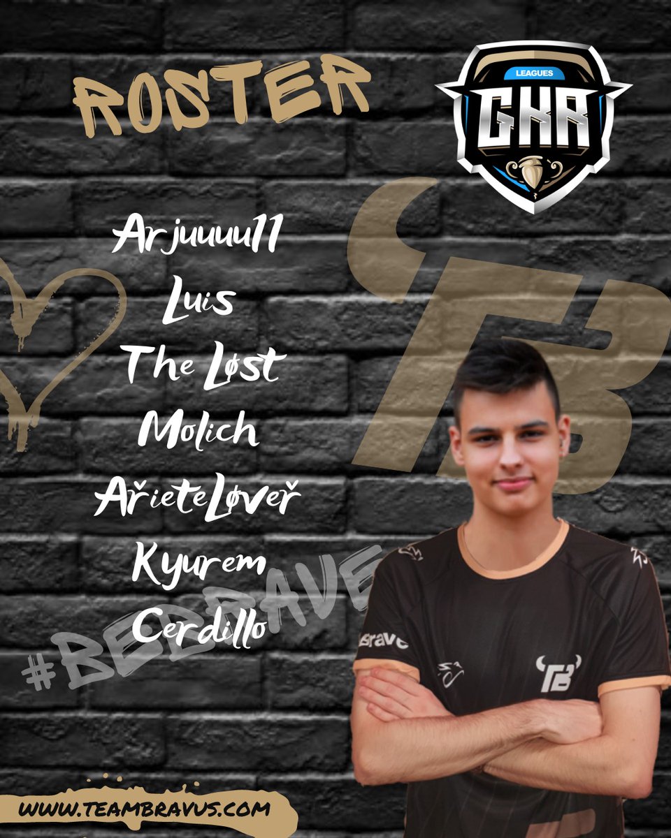 Team Bravus (@team_bravus) on Twitter photo ๐ #GKRS7 - SUMMER SPLIT
ยกNuestro roster para <a href="/GkrLeagues/">GKR โ Gold Edition</a>! A darlo todo ๐ช๐ช
๐ช๐ธ <a href="/JaGH_cr/">JaGH</a>
๐จ๐ท @__Andres_MV__
๐ช๐ธ <a href="/Jesus28N95/">Jฮฉโ โฒ ร. โ</a>
๐ช๐ธ @TB_HacHe
๐ช๐ธ @Arjuuuu11
๐ช๐ธ <a href="/luisnatoCR/">Luis๐ข</a>
๐ฒ๐ฝ <a href="/TheLost_CR/">Giovas</a>
๐ฒ๐ฝ <a href="/Cerdillo12/">Cerdillo</a>
๐ป๐ช <a href="/ArieteLover/">ArieteLover</a>
๐ฌ๐น @KyuremV5
๐ช๐ธ @Molich5
#BeBrave ๐ #GKRS7 - SUMMER SPLIT
ยกNuestro roster para <a href="/GkrLeagues/">GKR โ Gold Edition</a>! A darlo todo ๐ช๐ช
๐ช๐ธ <a href="/JaGH_cr/">JaGH</a>
๐จ๐ท @__Andres_MV__
๐ช๐ธ <a href="/Jesus28N95/">Jฮฉโ โฒ ร. โ</a>
๐ช๐ธ @TB_HacHe
๐ช๐ธ @Arjuuuu11
๐ช๐ธ <a href="/luisnatoCR/">Luis๐ข</a>
๐ฒ๐ฝ <a href="/TheLost_CR/">Giovas</a>
๐ฒ๐ฝ <a href="/Cerdillo12/">Cerdillo</a>
๐ป๐ช <a href="/ArieteLover/">ArieteLover</a>
๐ฌ๐น @KyuremV5
๐ช๐ธ @Molich5
#BeBrave