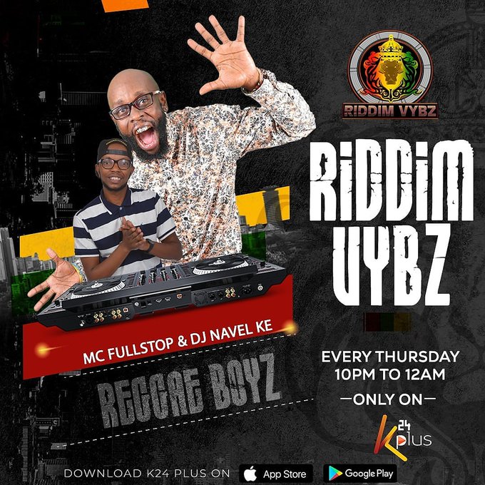 Rada ni #RiddimvybzK24 <a href="/mcfullstop/">John Maina</a> and <a href="/SupaHeroDjNavel/">SupaHero Dj Navel</a> are live! 
Mark register, represent mtaa. 🔊🔊🔔🔔🔔