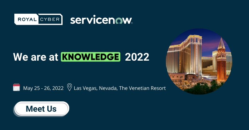 RoyalCyberUSA's tweet photo. The countdown is on, few more days until we meet at Vegas at the #Knowledge 2022. Make plans to visit at our thought leaders out there !
.
.
#ServiceNow #LasVegas #NowLearning #LearnNow #LetsWorkflowIt #Knowledge #Knowledge22 https://t.co/nAYMdaH1gp