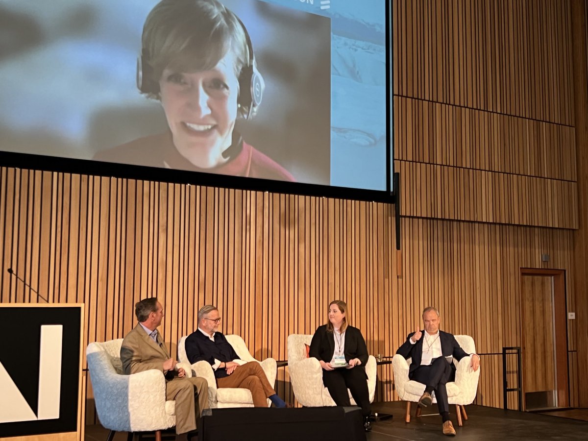 Sustainable aviation in focus at #NIS2022 - Rockton, ⁦<a href="/NesteGlobal/">Neste</a>⁩ , ⁦<a href="/Finnair/">Finnair</a>⁩ &amp; ⁦<a href="/Icelandair/">Icelandair</a>⁩ Air - the pathway to lower emissions not easy but many innovations on the way, including hybrid electric 50 seater/600km within a few years. Sign me up!