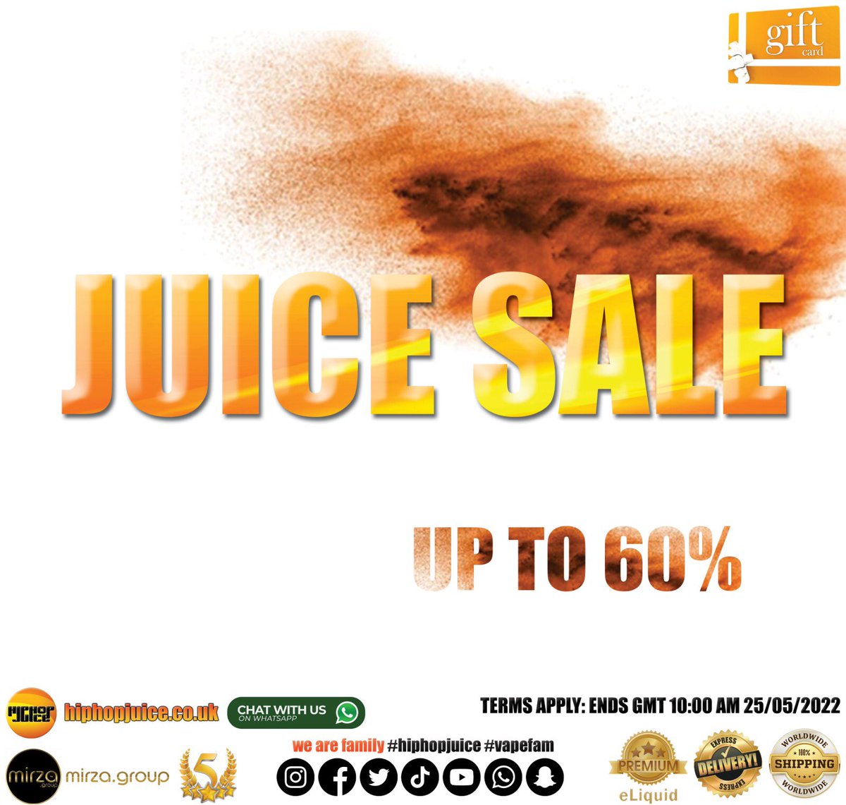 eJuice Sale

Shop
hiphopjuice.co.uk

#hiphopjuice #hiphop #vape #vapefam #vapelife #vapelyfe #vapeon #vaping #vapedaily #vaper #vapes #vapers #worldwide #worldwidevapers #vapelove #subohm #vapeshop #vapegirls #ejuice #eliquid #sale #sales #deals #deal #summer #summertime