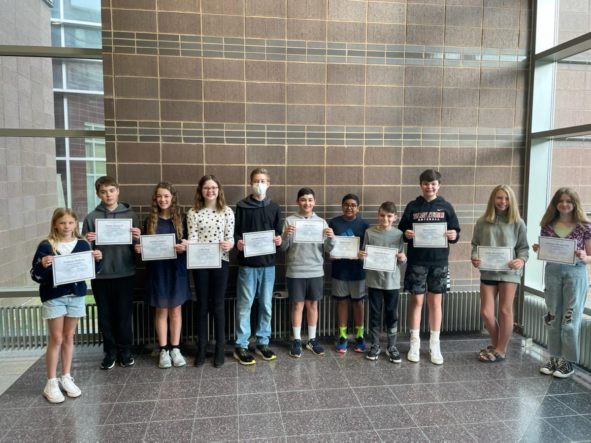 Congrats to our Students of the Month!