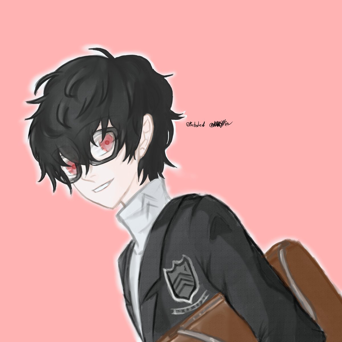 inerrant42's tweet photo. Ren on the way to school~ #persona #p25th #persona5 https://t.co/fhVHuCNlqa