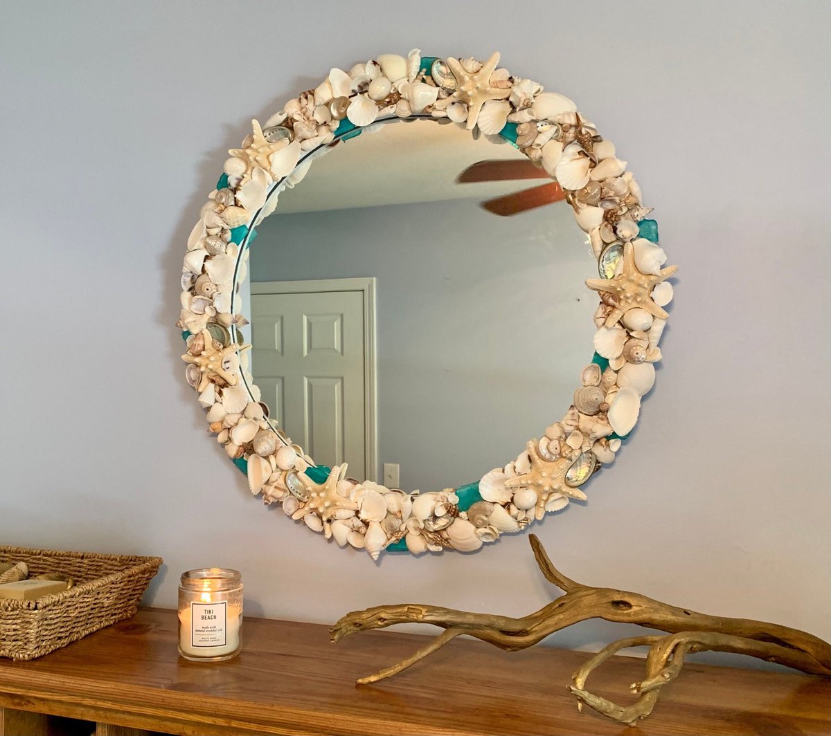 coreycarter83's tweet photo. Seashell Starfish Mirror with Pearlized and White Seashells/ Coastal Home Wall Decor #etsyfinds #seashellmirror https://t.co/RLajHm9jVK https://t.co/7kOgPyqfEI