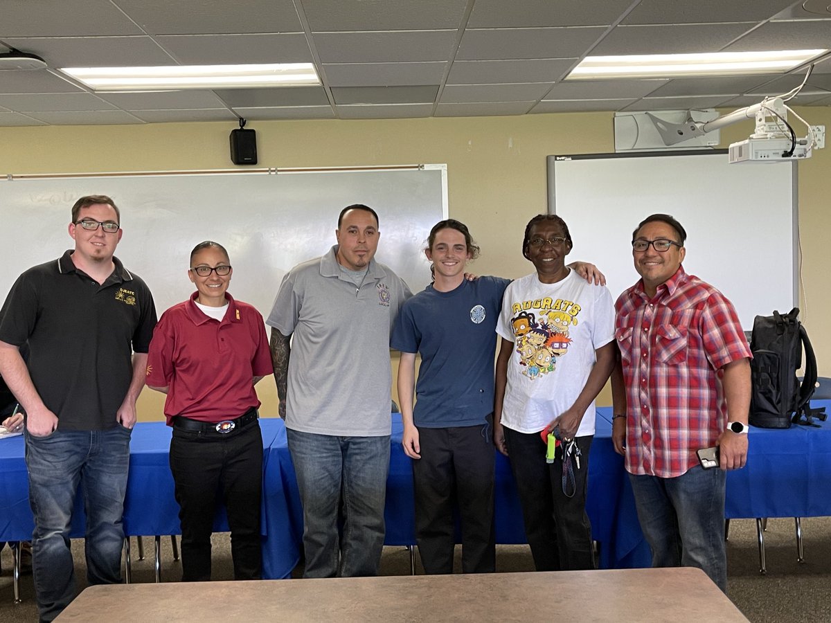 Anthony Holmes his mom and the trades partners with IBEW 68 after his signing with them! Future Master Electrician! Sheridan Trades Program! Watch us grow! #CTEsuccess #safesmartandhappy #edcolo #trades