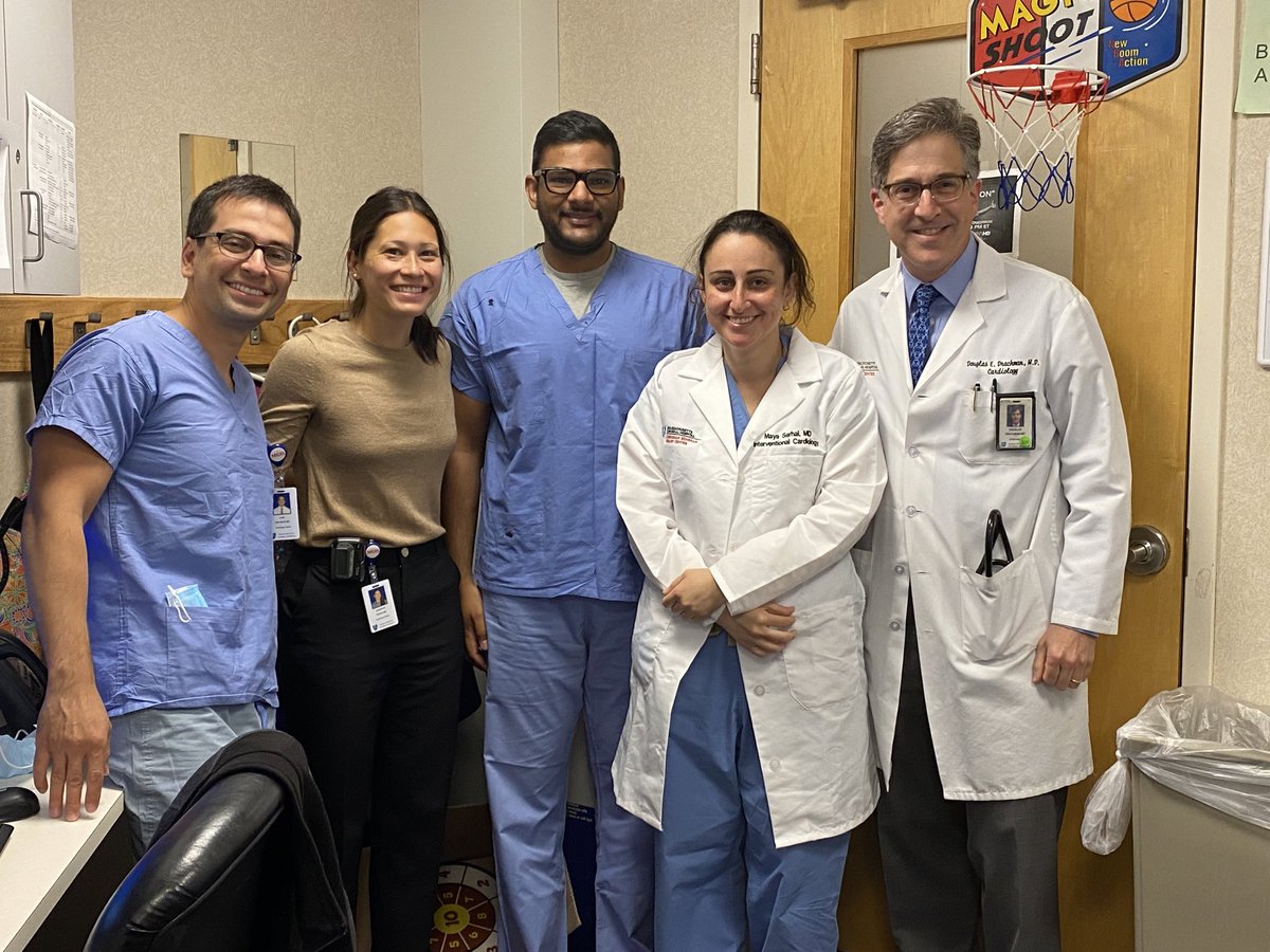 Today is Fellows Appreciation Day <a href="/MGHHeartHealth/">Mass General Heart</a>! In the cath lab, we are incredibly grateful for our brilliant, talented, kind interventional fellows who make us proud &amp; provide wonderful patient care every day!
Drs:
Luis Paz Rios
Jennifer Riggs
Srikanth Yandrapalli
Maya Serhal