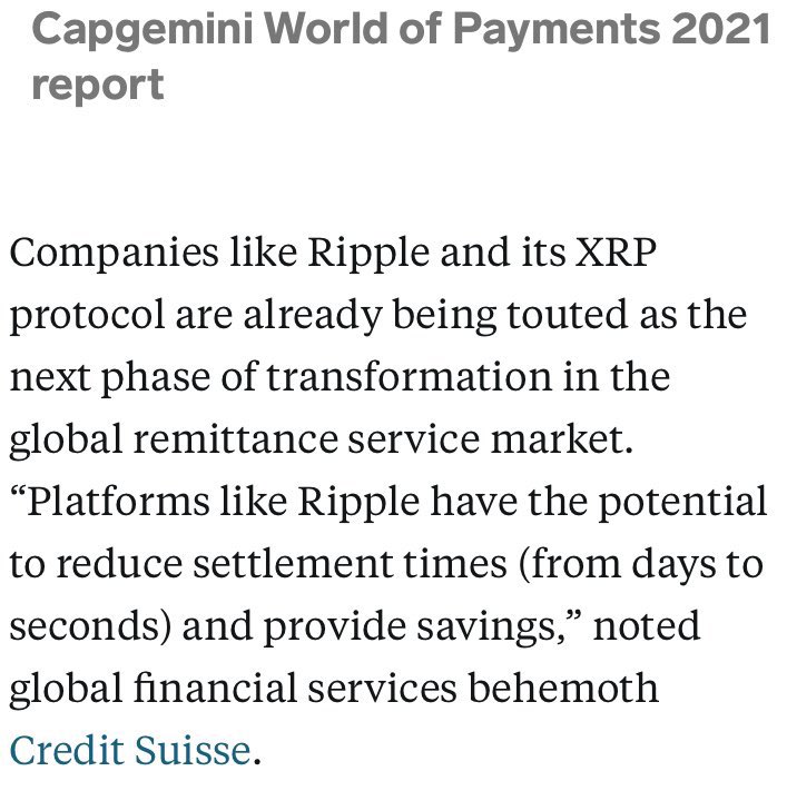 DrProfitCrypto's tweet photo. THIS IS BIG 🔥 

SWIFT STARTS COLLABORATION WITH CAPGEMINI TO USE #CBDC  FOR CRYPTO CROSS BORDER PAYMENTS.

ACCORDING TO CAPGEMINI $XRP IS THE SOLUTION FOR CROSS BORDER CRYPTO TRANSACTIONS! https://t.co/s27HlFAYgd