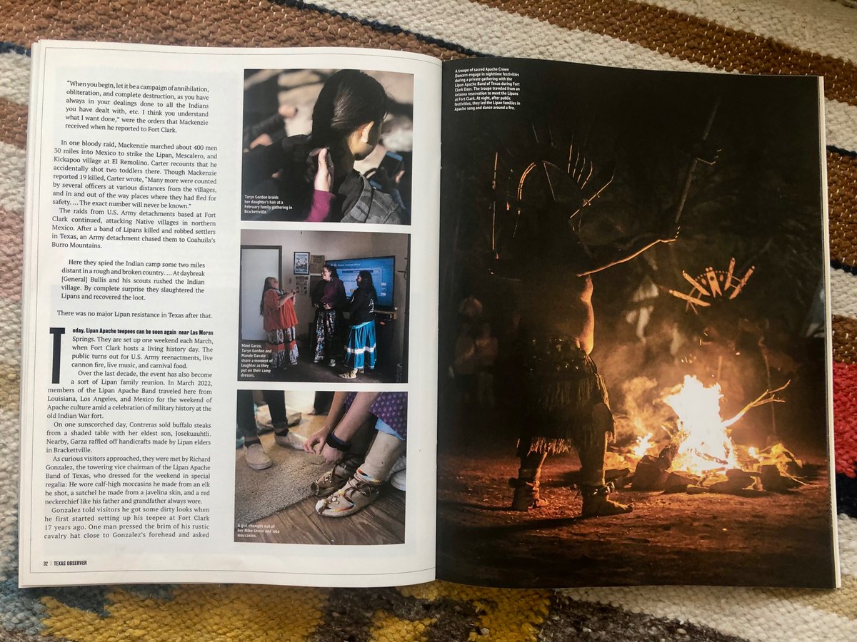 DylanBaddour's tweet photo. Some beautiful photo spreads by @puyinghuang in our story about the Lipan Apache and their struggle against the myth that the native peoples of Texas are gone. Find it in the @TexasObserver https://t.co/DFpGvxhmEY