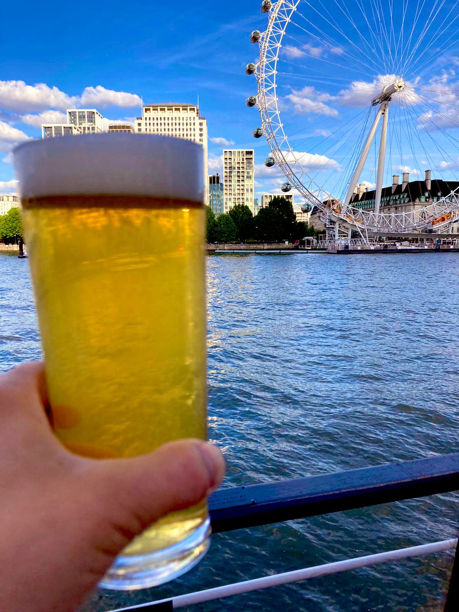 Pint of Lost Lager on the Thames 😍 #brewdog