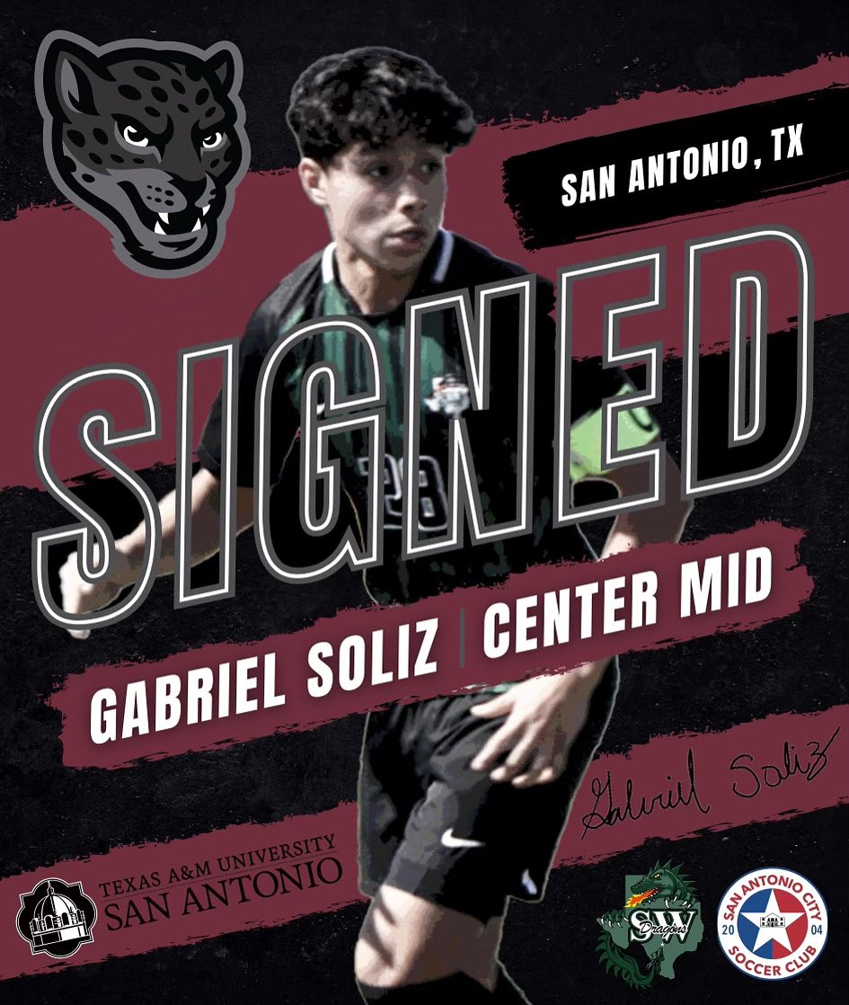 I am truly blessed to announce that I have committed to Texas A&amp;M University- San Antonio to further my education and soccer career! 🐆❤️