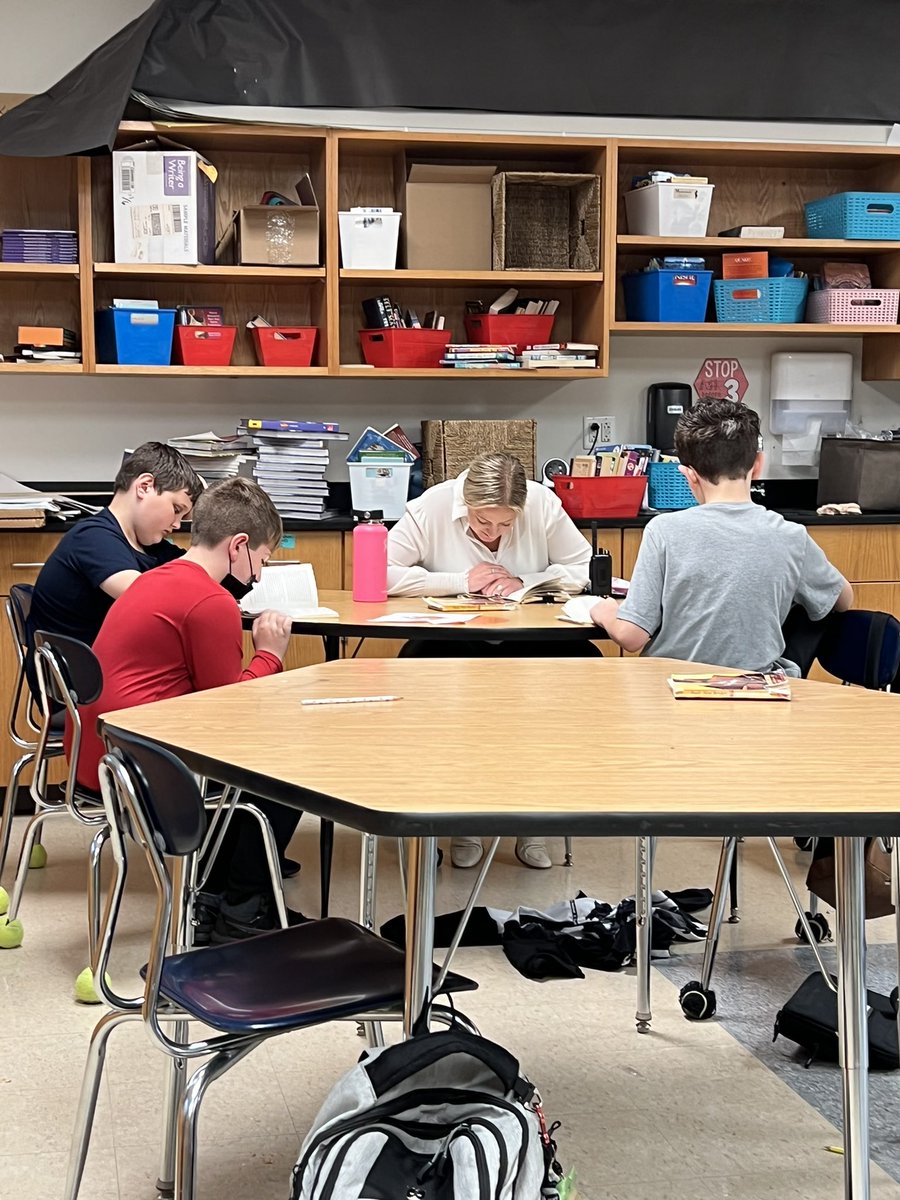 Group I loves reading in small groups. Especially when it’s with Ms. Moore and our senior intern, Yahra!! 🥰📚 <a href="/parker_middle/">Parker Middle School</a> <a href="/Taunton_Schools/">Taunton Public Schools</a>