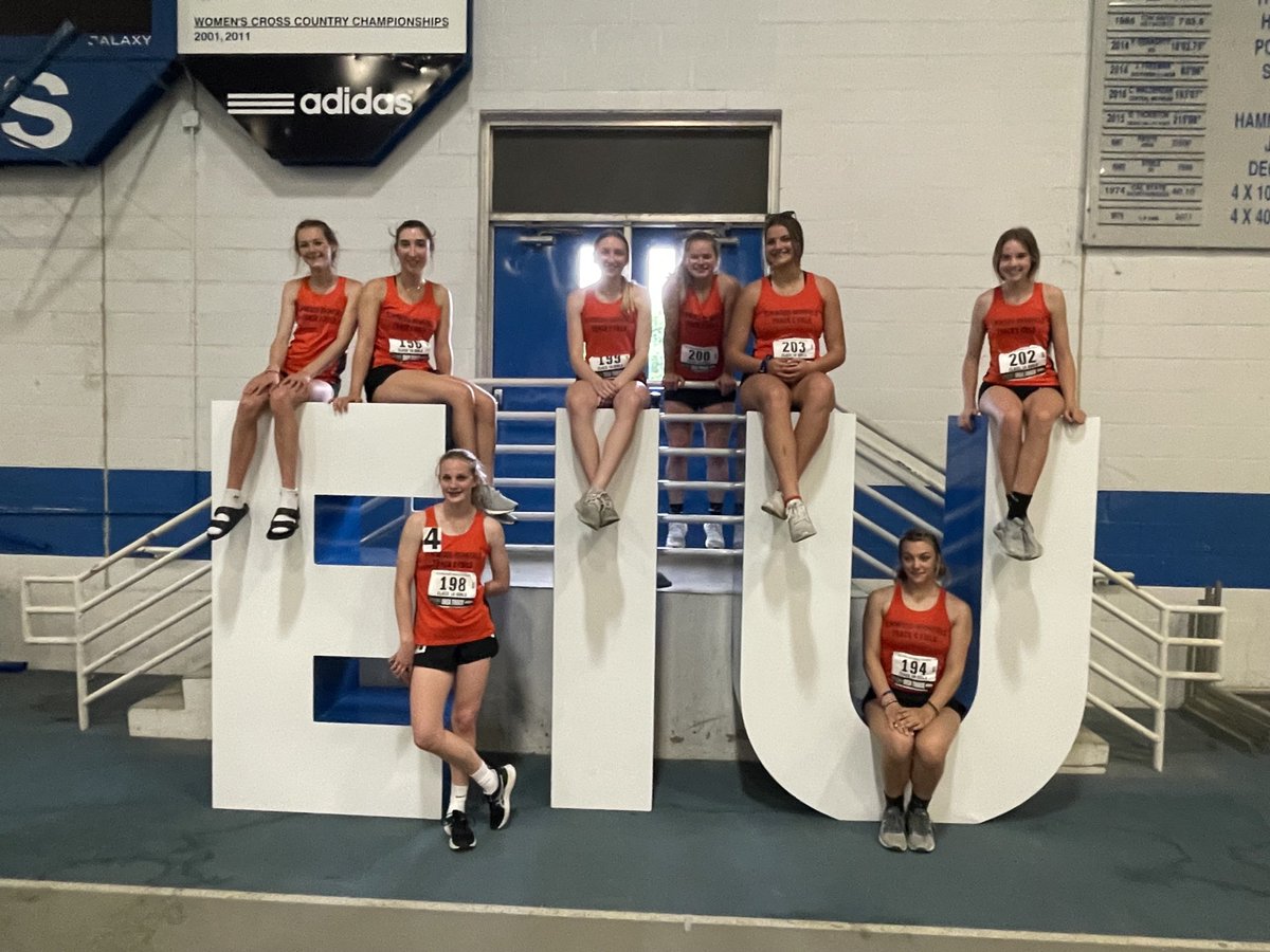 Congrats the girls track team today!! #trojanforce322 #belite