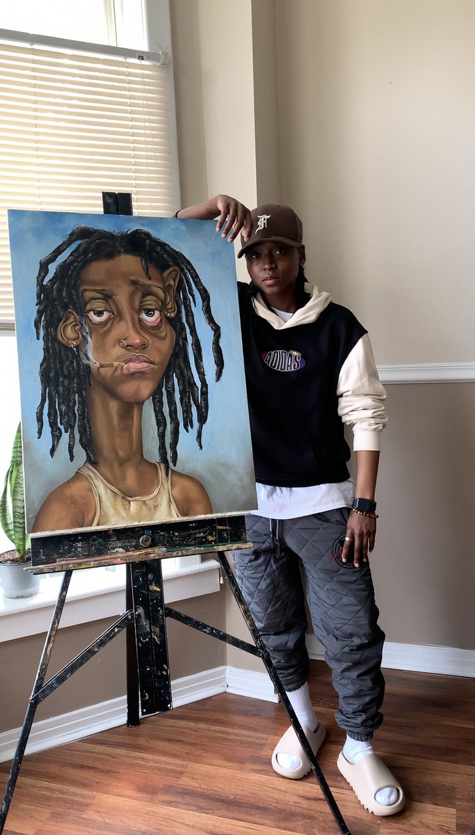 asvpxparry's tweet image. “Gloomy day” oil on canvas, 2022