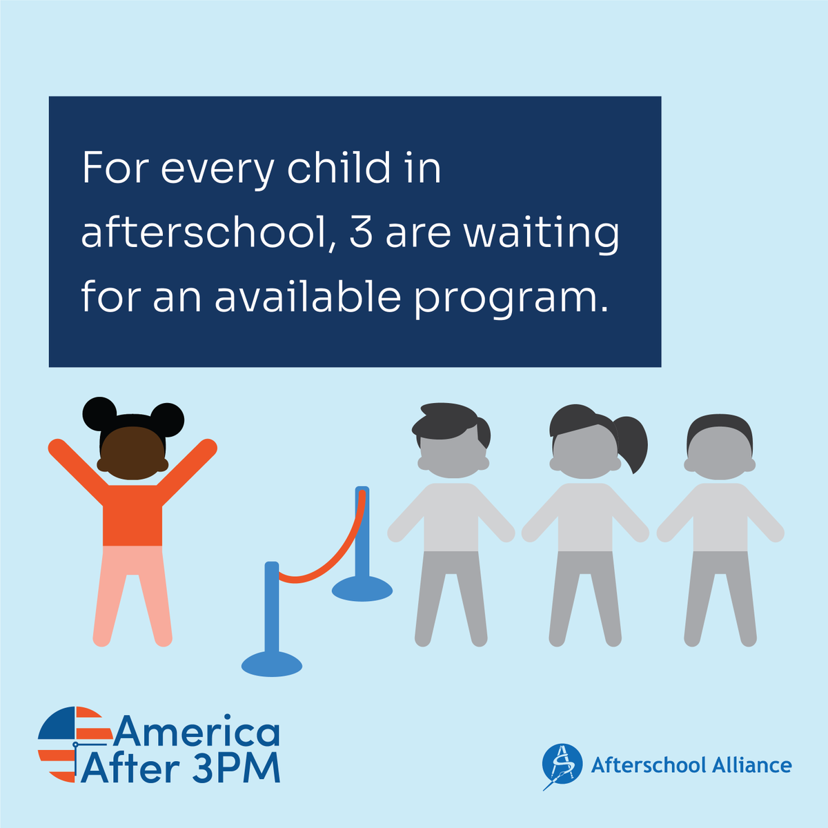 CalSAC's tweet photo. For every child in an afterschool program, 3 more are waiting to get in. @RepAnnaEshoo , keep afterschool strong in California! #AfterschoolWork https://t.co/VnIsSmnSzQ