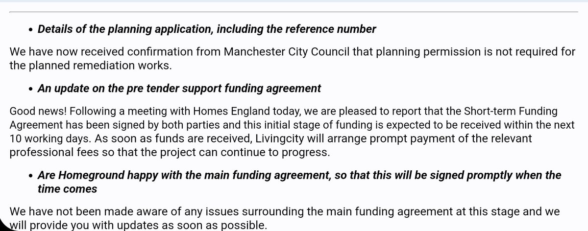14 months since we were awarded BSF funding Homeground aka Adriatic Land aka <a href="/LongHarbourLtd/">Long Harbour</a> have finally decided to sign the short term funding agreement!

A step in the right direction but hope it doesn't take another 14 months to sign the main agreement!
#EndOurCladdingScandal