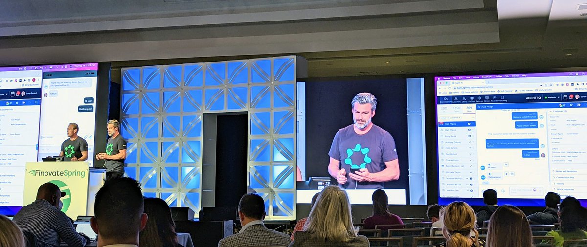 charlesepotts's tweet image. Another #Finovate demo day, another @ICBA #ThinkTECH alum rocking it onstage ... Good job @agent_iq 💪🏼

#innovation
