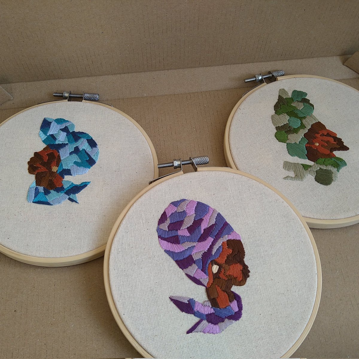 Handmade divinity #brownandbundle #embroideryart #BlackOwned #BlackWomen