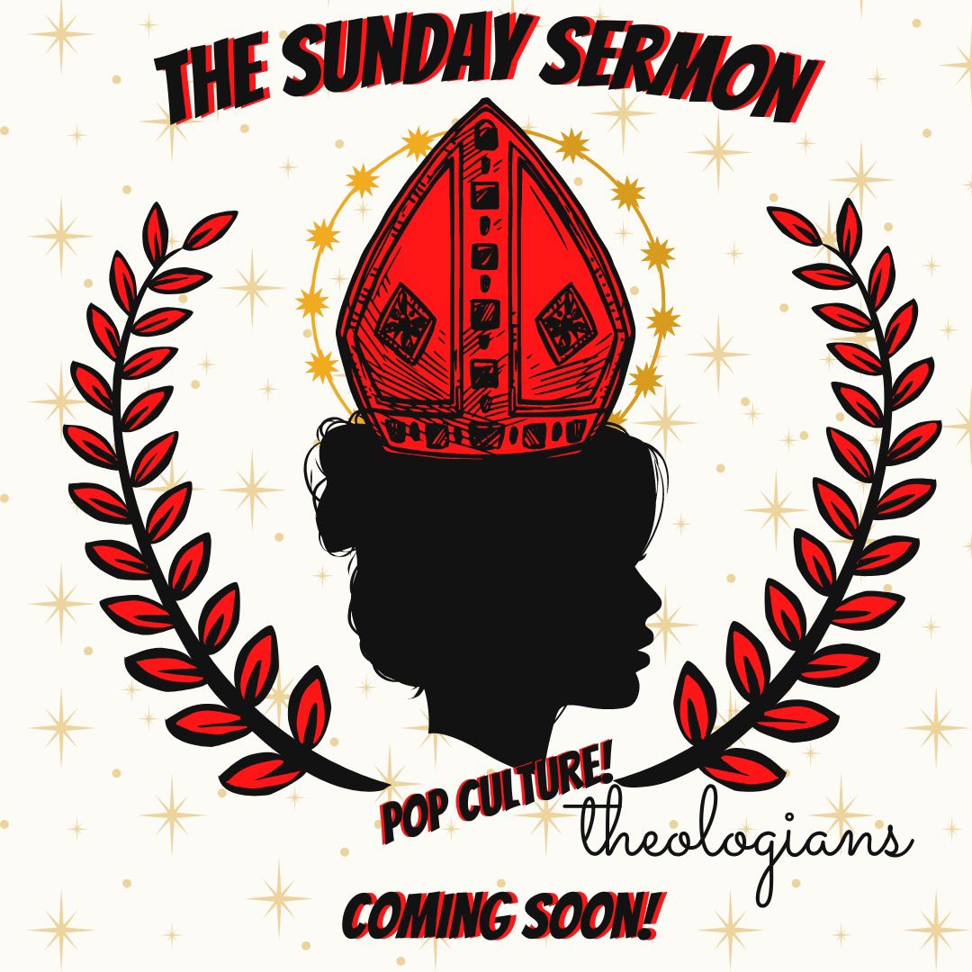 PopTheologians's tweet image. Our resident #madrededios @MagdalenaOnFire is coming for your Sundays! Join our Black Phillip loving Pop! Theologian as she explores a liberated theology of the heart through her primary ❤️ language: #poptheology. Sundays have never been this irreverent.