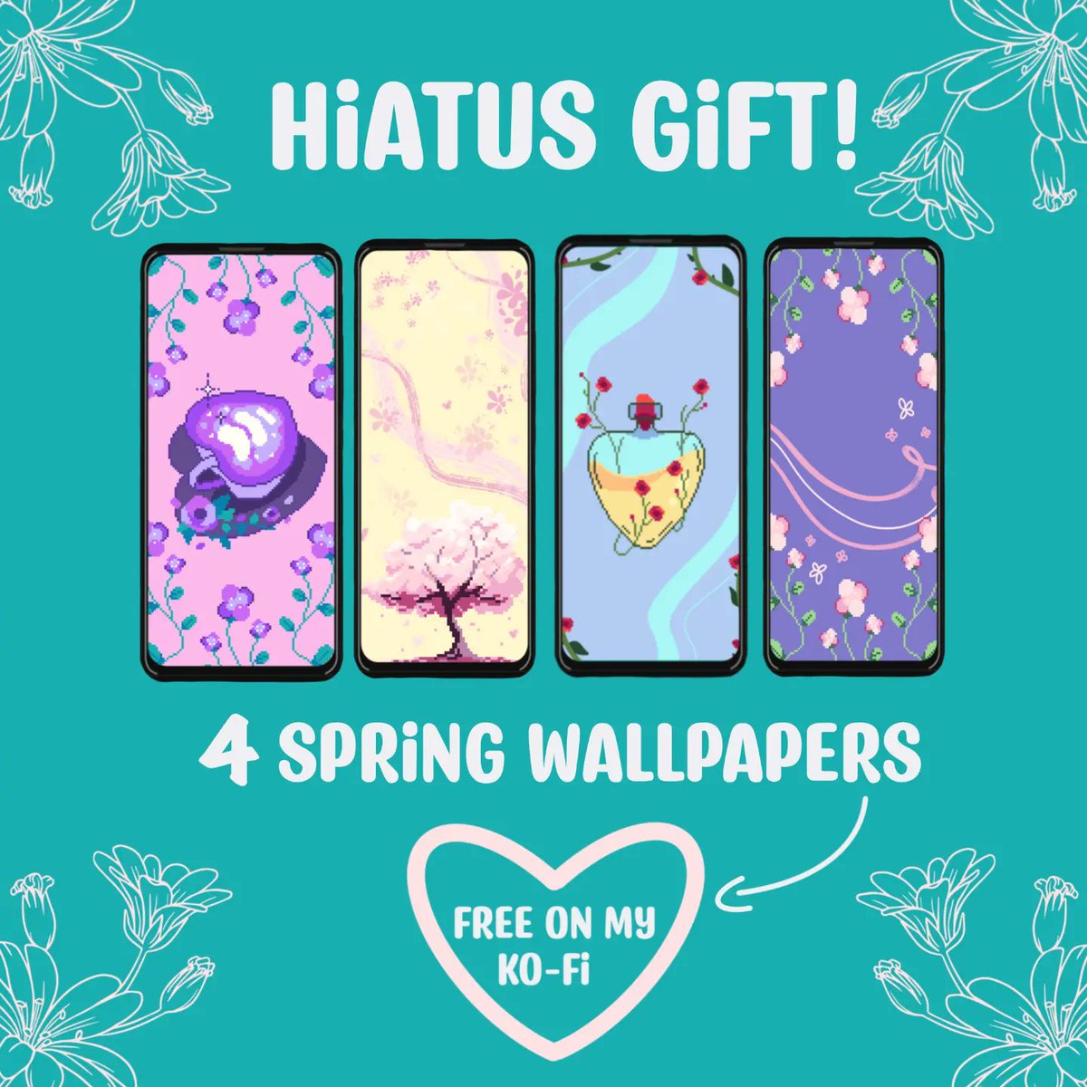 ArtDrych's tweet photo. 💜HIATUS GIFT💜

Due to exams I am currently on hiatus but still I wanted to gift you something nice and cute with a fairycore/cottagecore wallpapers I made!✨

You can get them from free on my ko-fi https://t.co/xzSaLsffR7

~~~~
#pixel #gift #giveaway #art #digitalart #wallpaper https://t.co/gUGgPLNi5H