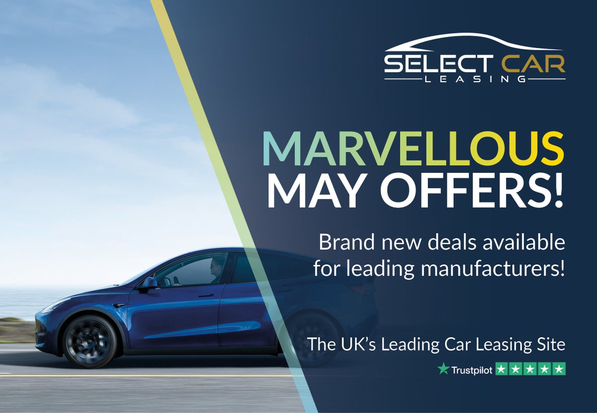 SCLWestMids's tweet photo. This week's Marvellous May special offers are here! Browse our top picks below or visit the website for more.

https://t.co/f9YolhZS5S

Pricing correct at posting

#selectcarleasing #westmidlands #carleasing https://t.co/7cwGwhnpMH