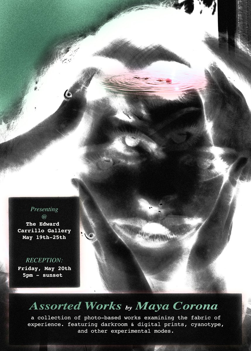 SENIOR SHOW: Maya Corona
Assorted Works by Maya Corona
Eduardo Carrillo Gallery (UCSC Art Department room E-103) May 19-25, 2022
RECEPTION: Friday May 20th, 2022 at 5pm